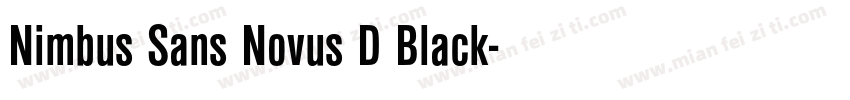 Nimbus Sans Novus D Black字体转换